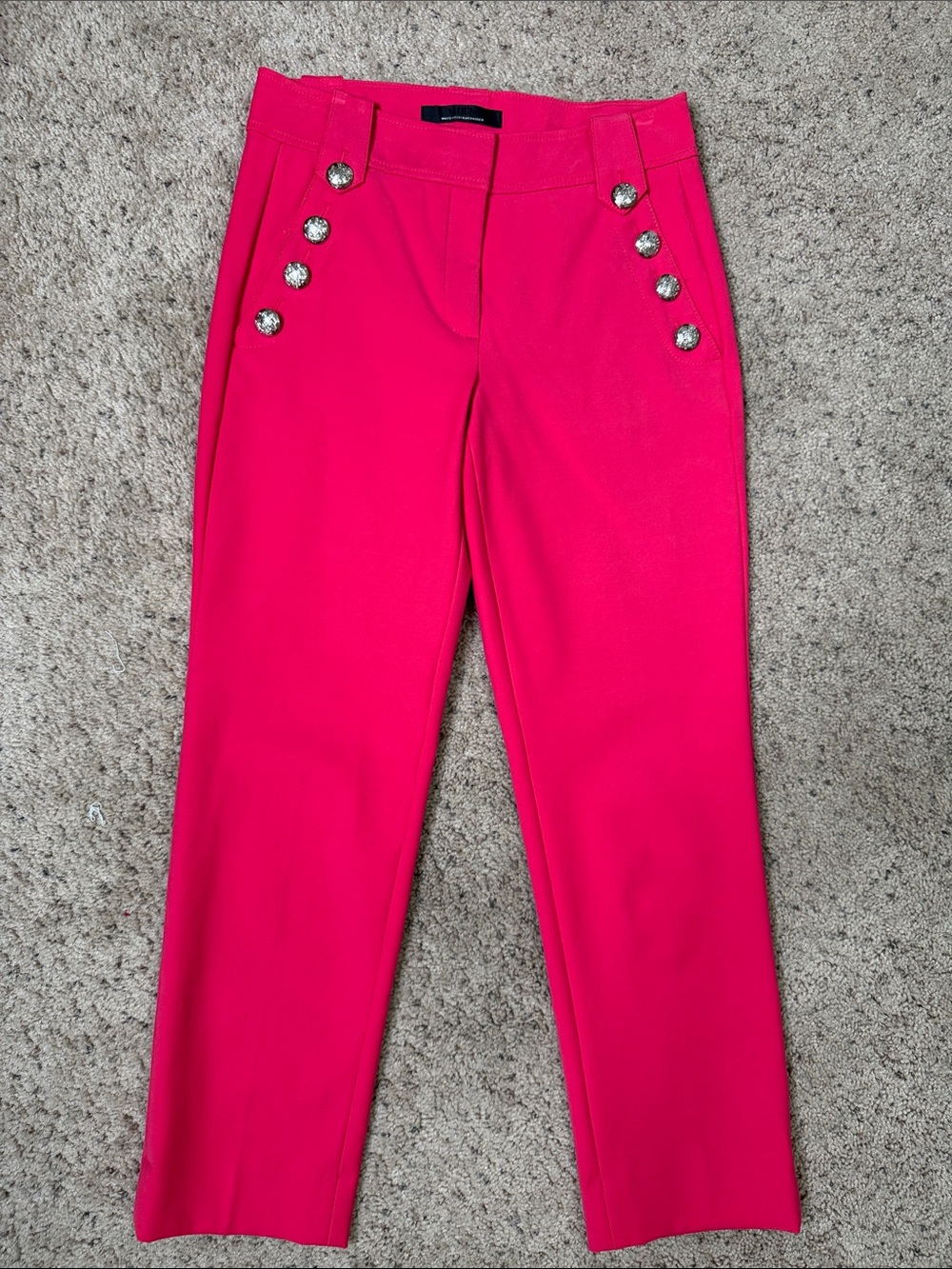 White House Black Market Hot Pink Double-Breasted Blazer & Pants Suit 4 - Picture 7 of 9